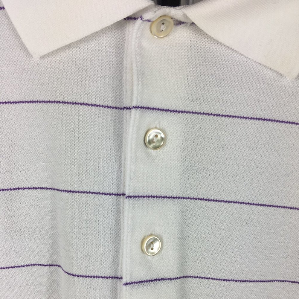 Peter Millar 3 Button Polo Size Medium Euc - image 5